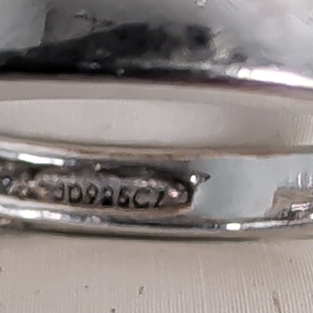 925 Sterling Silver Radiant Cut CZ Engagement Fashion Ring Size 10.25 6.2g - Picture 10 of 12